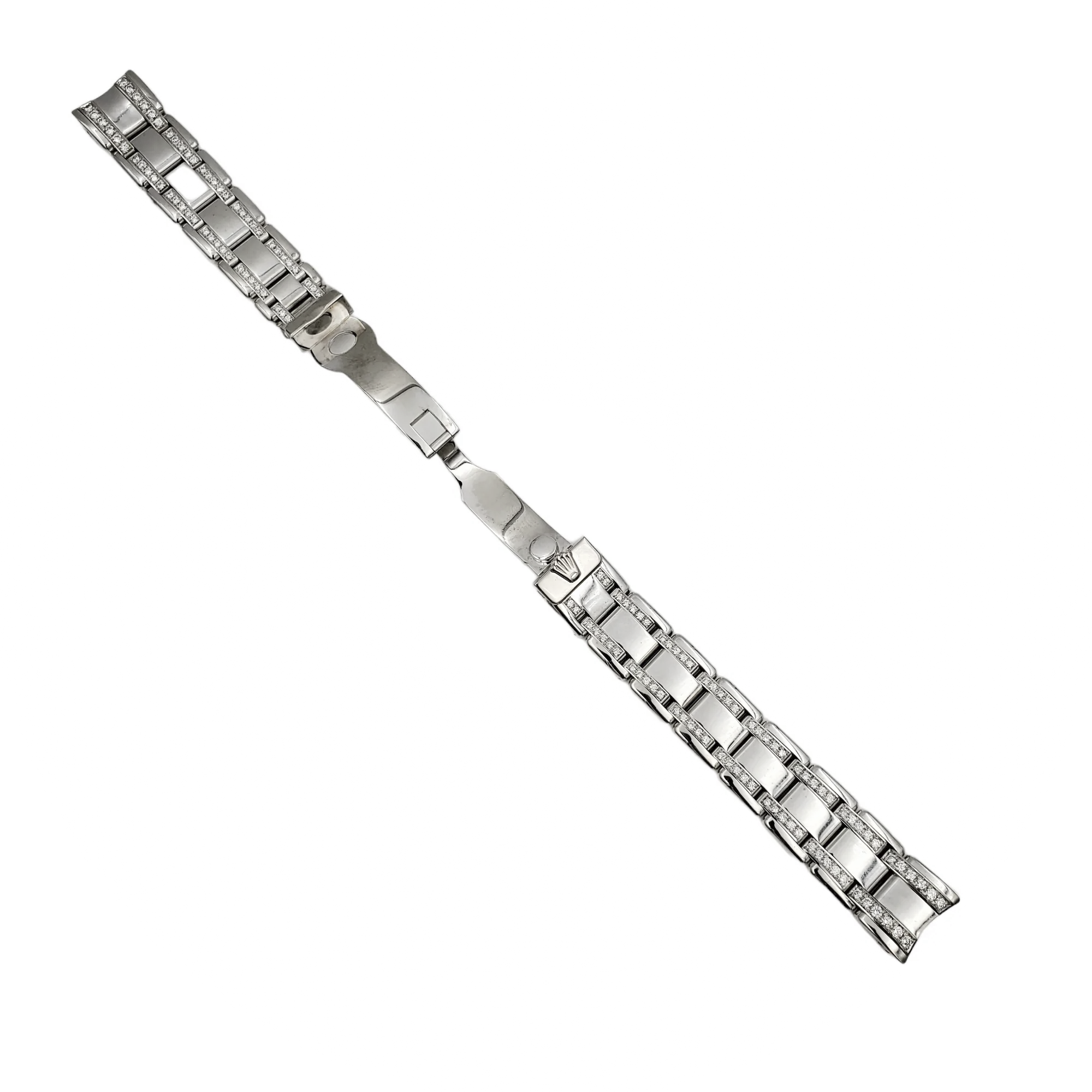 Ladies Rolex Pearlmaster 18K White Gold Watch Bracelet with Diamonds. (NEW)