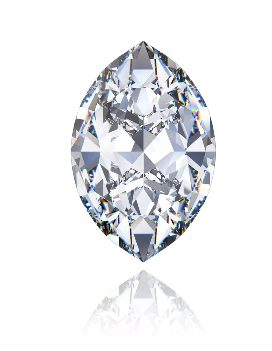 3.00 Carat GIA Certified VVS2, Color F, Marquise Cut Natural Diamond.