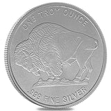 One Troy Ounce 1 oz Buffalo Indian Head .999 Fine Pure Silver Coin