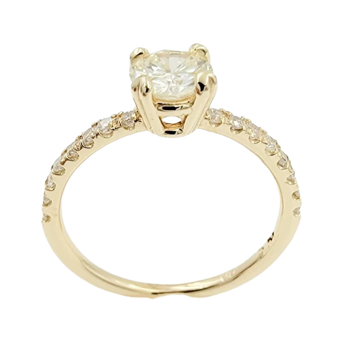 14k yellow Gold Diamond Wedding Ring