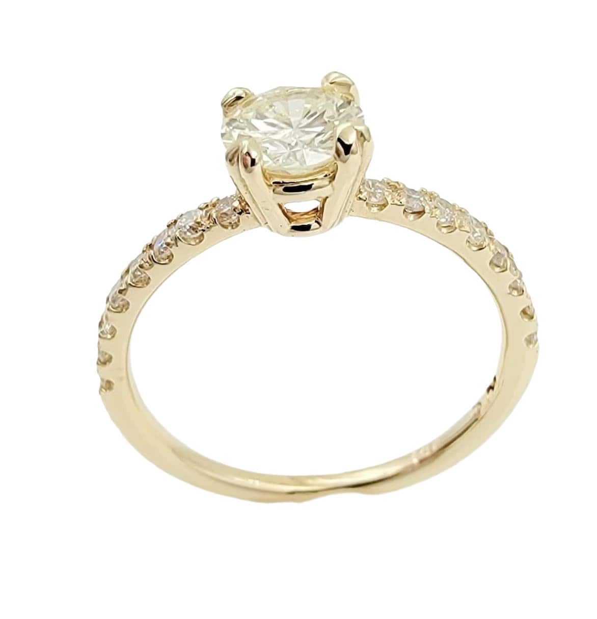 14k yellow Gold Diamond Wedding Ring