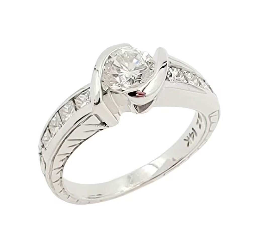 14k White Gold Lady's Statement Ring
