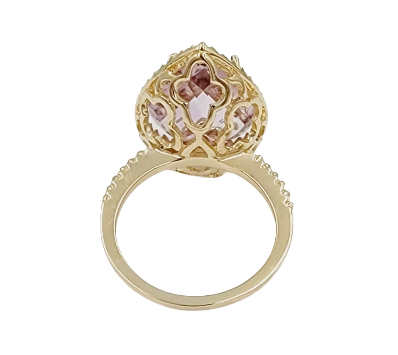 14k Yellow Gold Ring With Amethyst