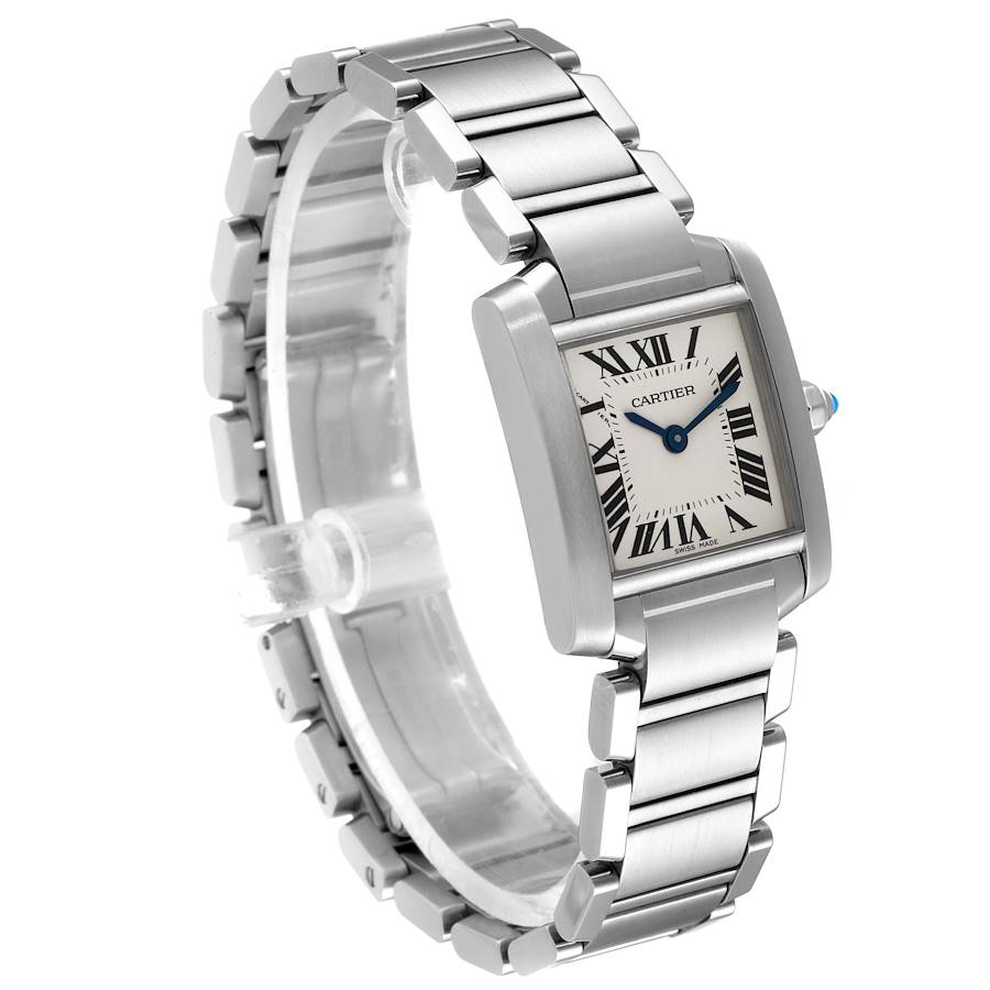 Ladies Small Cartier Tank Francaise Watch In Polished Finish. (Pre-Owned)