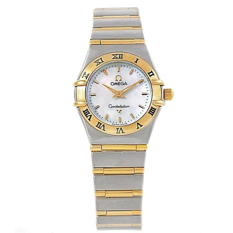 Women's Omega Constellation 28mm Two Tone Watch with Quartz Movement, Omega Calibre 4061 and White Dial. (Pre-Owned)